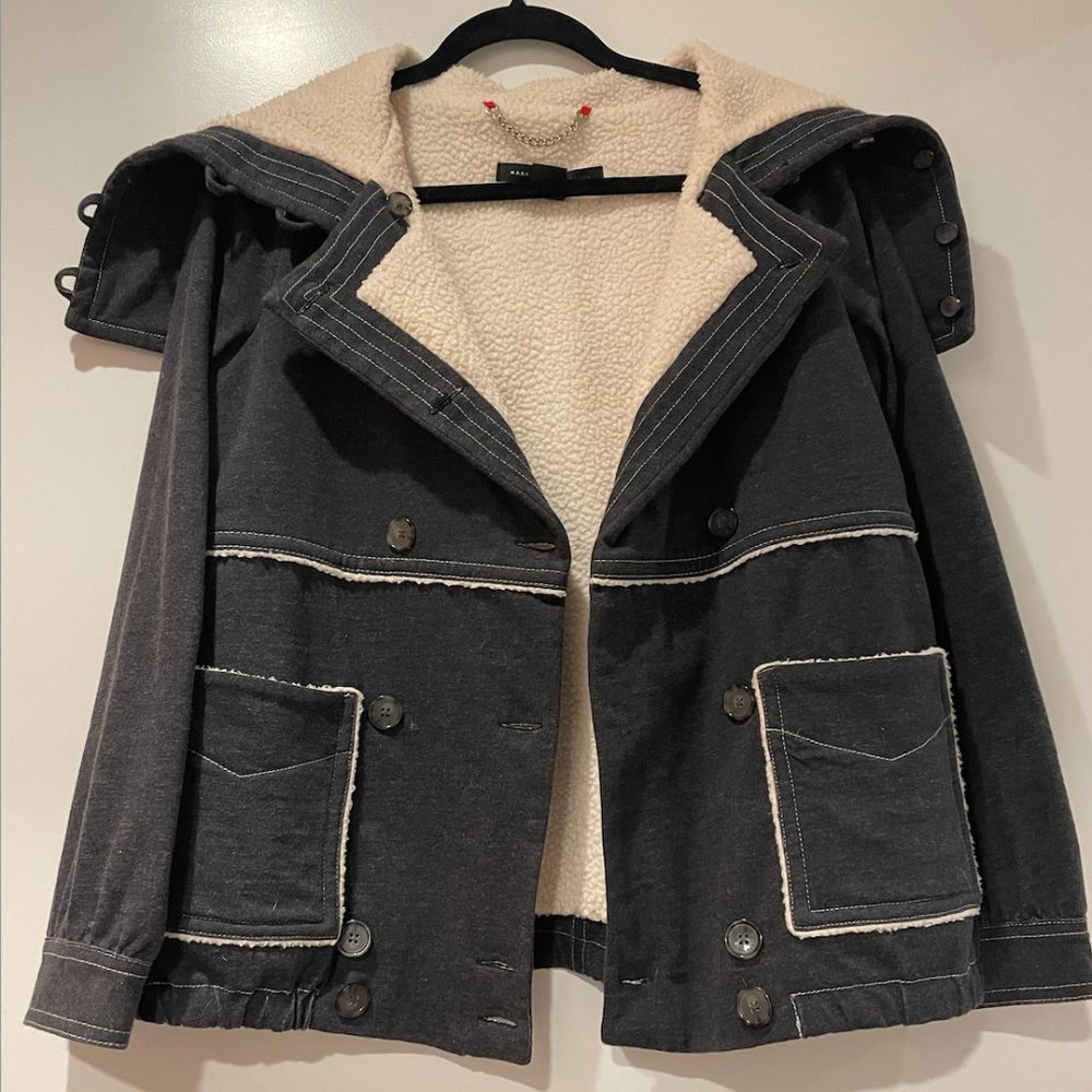 MARC BY MARC JACOBS SHEARLING KNIT JACKET SIZE S
